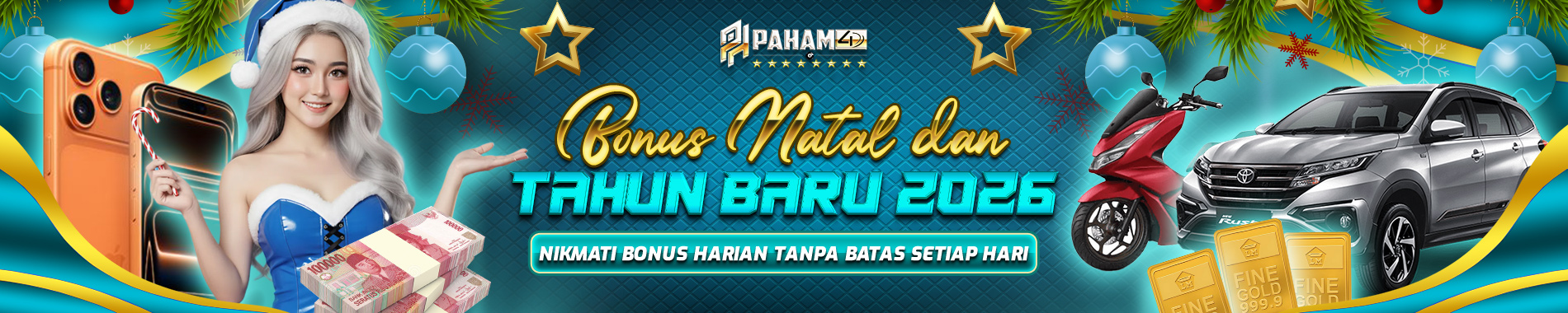 BONUS HARI RAYA NATAL DAN TAHUN BARU 2026 PAHAM4D